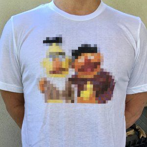 Bert and Ernie T-Shirt - Pixelated
